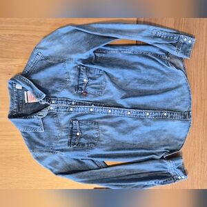Levi's Blue Denim Button-Down Shirt